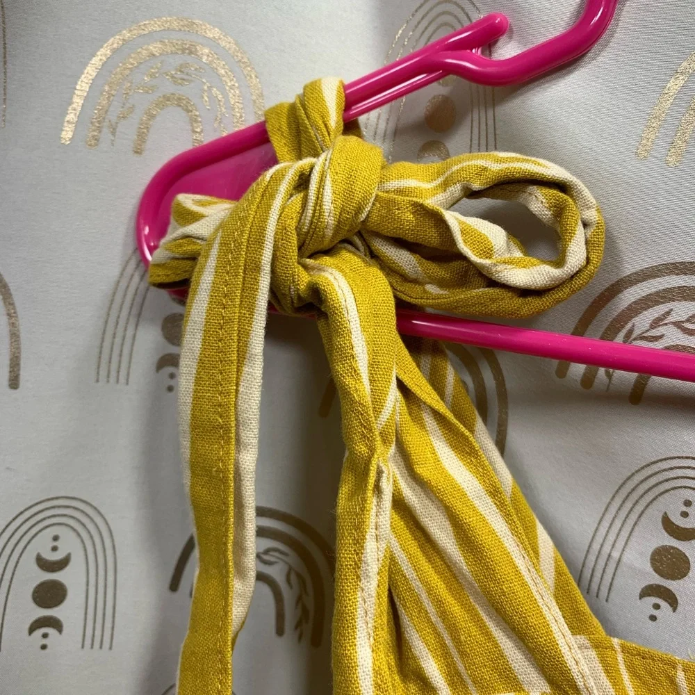 Chic Yellow and White Striped Camisole - Picture 3 of 4